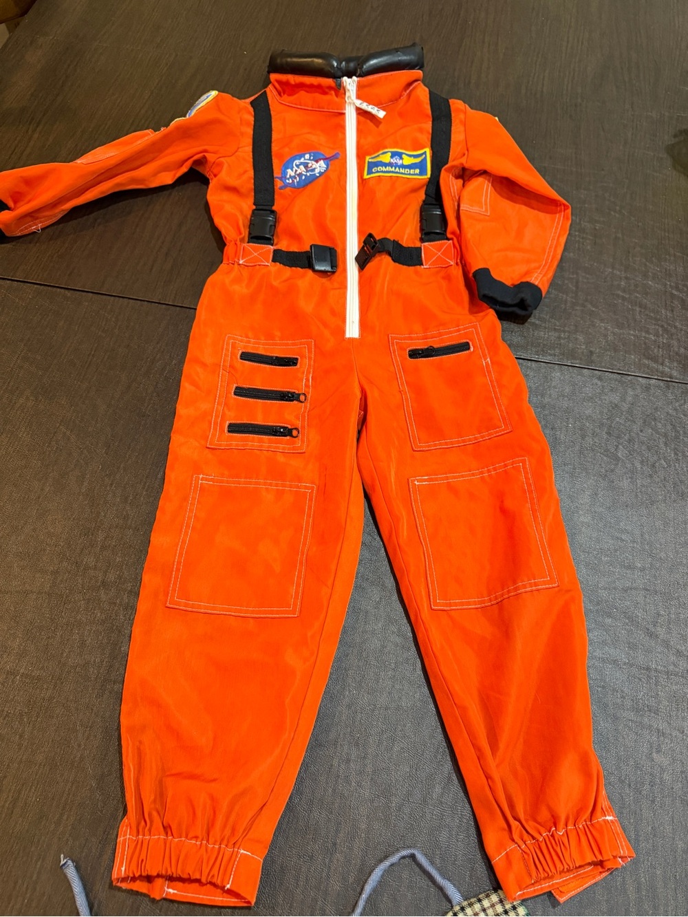 Aeromax Inc Kids Orange Space Commander Jumpsuit Astronaut Costume Sz 4-6